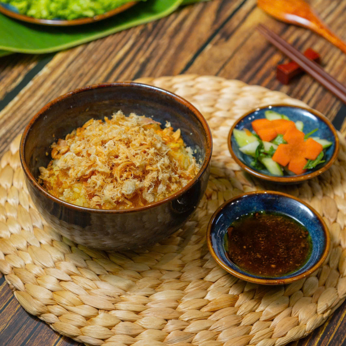 Xôi Xéo Mỡ Hành + Ruốc