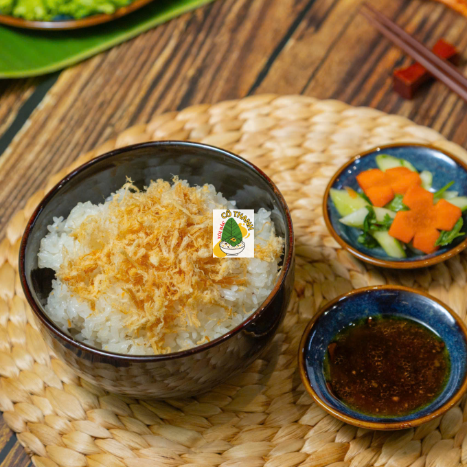 Xôi trắng ruốc